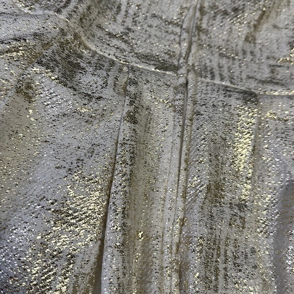 Cream & Gold Party Dress (NWT) - Picture 3 of 4